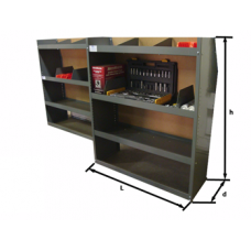 Set of 2 Shelving Units 32"L x 44"H x 13"D - Nissan NV200