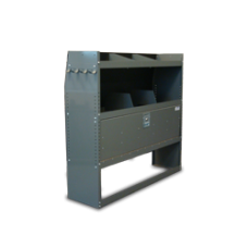 Shelving Storage Unit with Door Kit 38"L x 44"H x 13"D