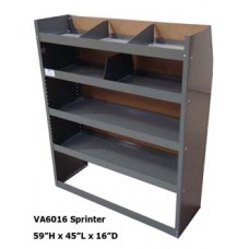 Sprinter Van Shelving Unit - High Roof - 59"Hx45"Lx16"D
